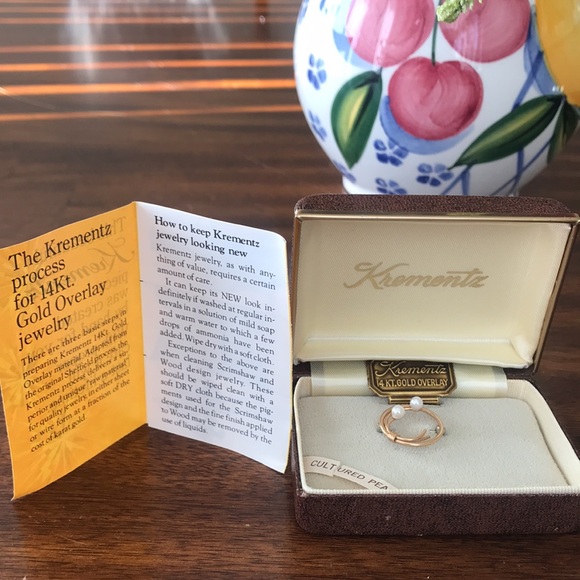 KREMENTZ 14KT.GOLD OVERLAY PIN VTG - Picture 4 of 12